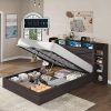 Full Over Full Metal Bunk Bed with Guardrail and Ladder for Kids 4
