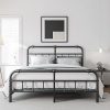 King Size Velvet Bed Frame with LED Lights and USB Charging Station 3