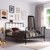 Elegant 12 Inch Wood Bed Frame No Boxspring Needed Espresso Finish 4