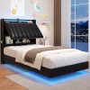 Queen Bed Frame with Headboard Easy Assembly No Box Spring Needed 3
