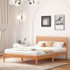 VECELO Upholstered Bed Frame with 4 Storage Drawers and Velvet Headboard 3