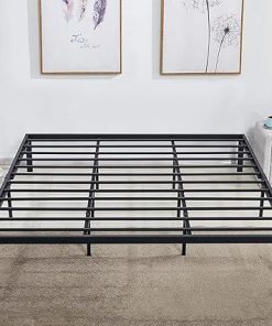 VECELO King Metal Platform Bed Frame Heavy Duty Steel Mattress Foundation