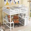 P Purlove Twin Gaming Loft Bed with Desk and Storage for Kids 4 P Purlove Twin Gaming Loft Bed with Desk and Storage for Kids 4