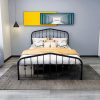Full Size Metal Bed Frame with Headboard Footboard No Box Spring Needed