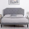 Scandinavian Solid Wood Queen Floor Bed with Storage Drawer 12″ H 4
