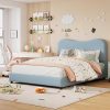 Full Platform Bed with Twin Trundle Bookcase Headboard and Drawers 4