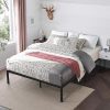 Twin Size Velvet House Bed for Kids – No Box Spring Needed Gray 4