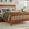 SHA CERLIN Queen Size Upholstered Bed Frame with Adjustable Headboard 3