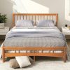 Queen Size Platform Bed Frame with Storage Drawers and Charging Station 4