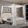 King NTC Ruby Wooden Bed Frame with Headboard Silent Slats Dark Walnut 3