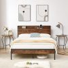 Bonnlo Twin Bed Frame Set for Kids and Adults with Headboard, White 4