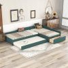Queen Bed Frame with Ottoman Storage, Platform Bed Frame with Storage Drawers and Headboard, Safe Rounded Corners, Strong Metal Support – No Box Spring Needed, Rustic Brown 4 Queen Bed Frame with Ottoman Storage, Platform Bed Frame with Storage Drawers and Headboard, Safe Rounded Corners, Strong Metal Support – No Box Spring Needed, Rustic Brown 4