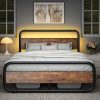 VECELO Twin Metal Platform Bed Frame No Box Spring Needed 4