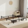 King Size Floating Bed Frame with LED Lights and Charging Station 3