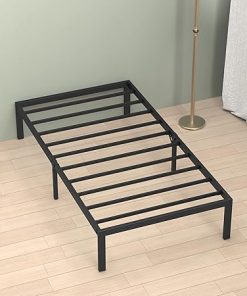 Musen Twin Bed Frame – Durable Metal Platform Bed with Storage Solution 2