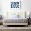 Farmhouse Queen Bed Frame with LED Lights and Charging Station  
Wooden Platform Bed Frame with Storage and Bookcase Headboard  
Rustic Accent Bed with Sliding Door and No Box Spring Needed 4