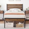 King Bed Frame with Steel Slats Low Profile Easy Assembly No Box Spring 3