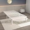 Metal Twin Bed Frame 12 Inch White Platform Bed Heavy Duty Support