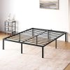 Full Bed Frame with Storage 14 Inch Metal Platform Easy Assembly