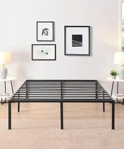 D&H Full Size Bed Frame 18 Inch High Supports 3000lbs Easy Assembly