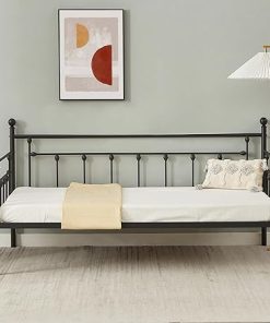 VECELO Twin Size Daybed Frame Sofa Bed with Headboard Easy Assembly 2