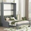 Harper Bright Twin Bed Frame with Trundle for Kids and Guests 4