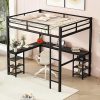 Queen Size Bed Frame with Charging Station and Upholstered Headboard 3