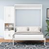 Mid-Century Modern Walnut King Size Platform Bed Frame by Baxton Studio 4