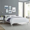 Redlife Upholstered Full Bed Frame with Headboard and LED Lights 4