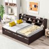 Velvet Queen Platform Bed Frame with Sensor Light and Upholstered Headboard 3