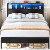 Elegant Novilla Queen Bed Frame with Headboard and Footboard 14″ High 4