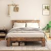 Queen Bed Frame with 4 Drawers and Diamond Headboard Easy Assembly 3