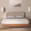 King Size Bed Frame Upholstered Fabric Wingback Design No Box Spring 3 King Size Bed Frame Upholstered Fabric Wingback Design No Box Spring 3