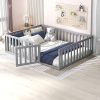 VidaXL California King Bed Frame Faux Leather Scandinavian Design 4