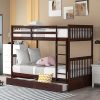 Full Loft Bed Frame with Desk and Bookcase for Teens and Kids 3