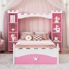 KOMFOTT Full Size Wood Platform Bed Frame with Under-Bed Storage 3