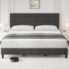 Merax Full-Over-Full Bunk Bed with Trundle No Box Spring Espresso 3