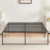 VECELO Queen Metal Bed Frame Platform with Headboard and Footboard 4