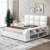 Alkmaar King Size Upholstered Bed Frame with Tufted Headboard Grey 4