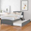 Full Size Bed Frame with Storage Headboard and RGB Lights 3