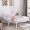 Industrial Storage Bed with Drawers, Modern Queen Size Wooden Metal 3