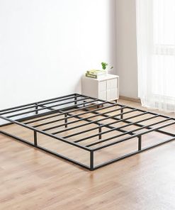 Olee Sleep 9 Inch Metal Platform Bed Frame Full Size Black Steel