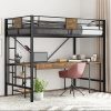 Upholstered Full Size Bed Frame with Storage Headboard and Charging Station 3