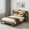 KOMFOTT Twin Metal Daybed with Trundle, Charging Station and LED Lights 4