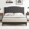 Rustic Twin Bed Frame with Wood Headboard and Under Bed Storage 3