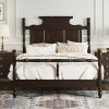 Modern Linen Wingback Platform Bed Frame Full Size Beige Easy Assembly 4