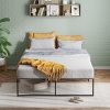 Metal Queen Bed Frame with 3 in 1 Support, Easy Assembly, 14 Inch