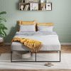 Sturdy Industrial Style Metal Bunk Bed Full XL Over Queen Frame 3