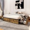 VECELO 14 Inch Twin White Metal Bed Frame with Headboard for Kids 4