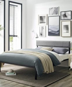 Classic Brands Mornington Black Metal King Bed Frame with Headboard